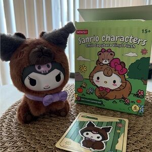 MINISO Sanrio Characters Chill Capybara Vinyl Plush - Kuromi